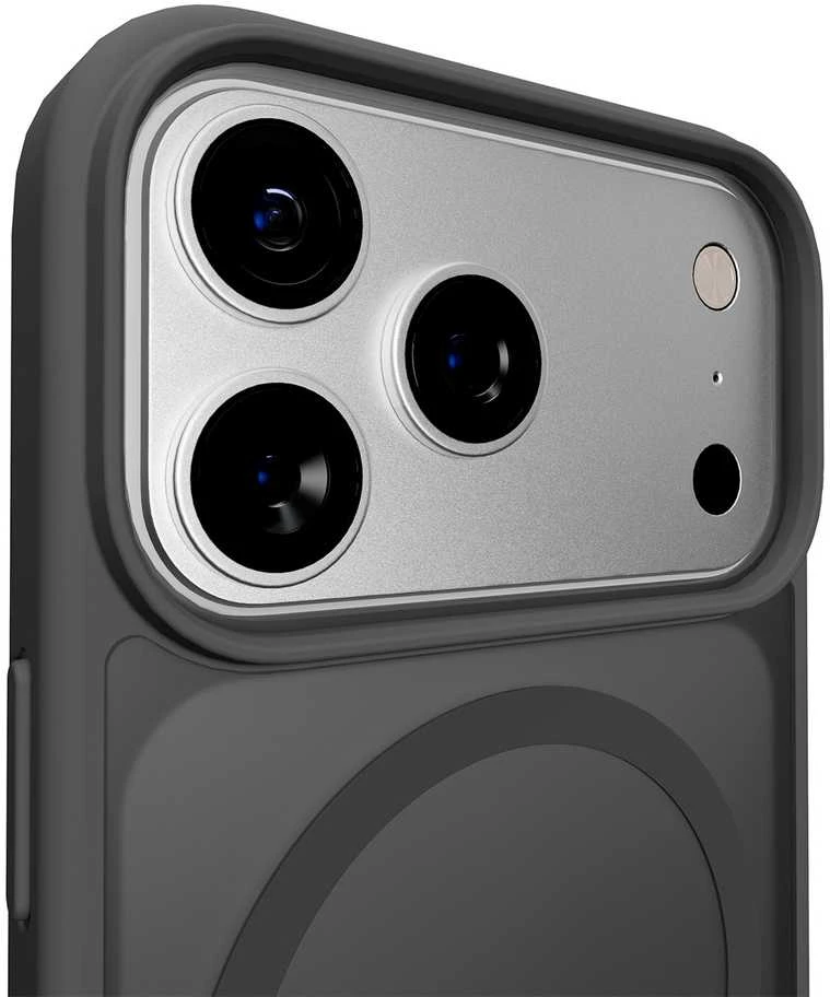 „Puro“ gradientinis TPU „MagSafe“ suderinamas dėklas, skirtas „iPhone 17 Pro Max“ – pilkas