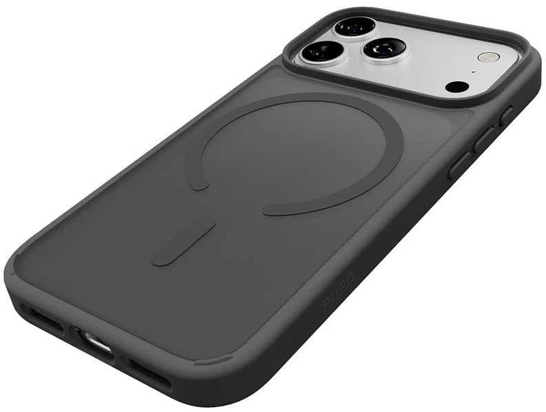 „Puro“ gradientinis TPU „MagSafe“ suderinamas dėklas, skirtas „iPhone 17 Pro“ – pilkas