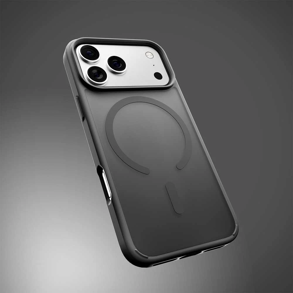 „Puro“ gradientinis TPU „MagSafe“ suderinamas dėklas, skirtas „iPhone 17 Pro Max“ – pilkas