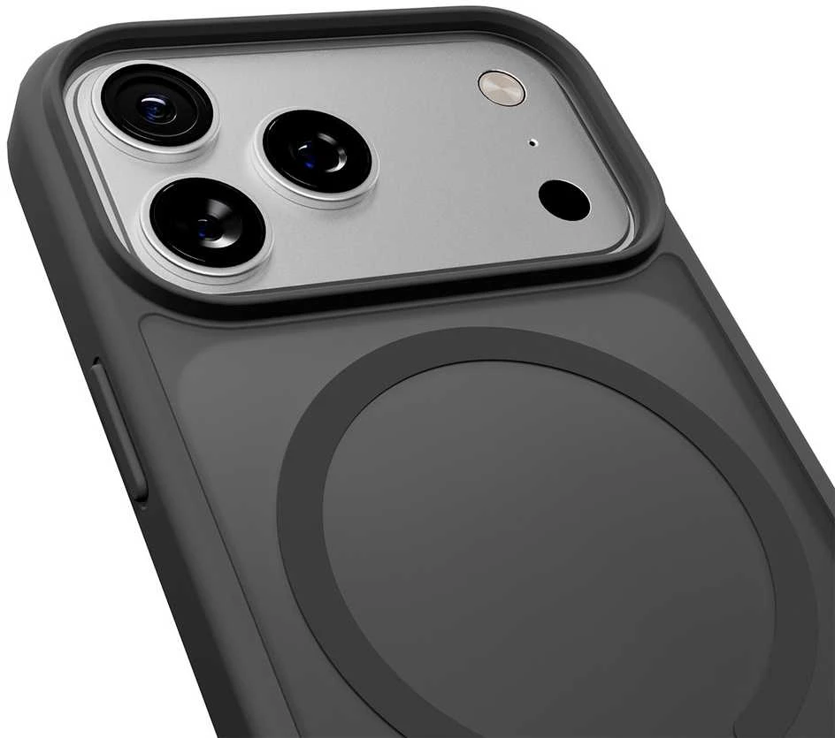 „Puro“ gradientinis TPU „MagSafe“ suderinamas dėklas, skirtas „iPhone 17 Pro“ – pilkas