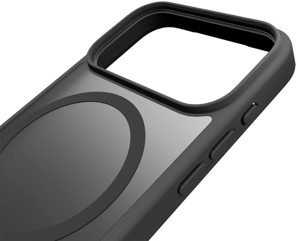 „Puro“ gradientinis TPU „MagSafe“ suderinamas dėklas, skirtas „iPhone 17 Pro“ – pilkas