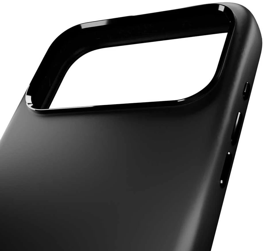 Puro Pure Icon Mag Pro Liquid Silicone dėklas skirtas Apple iPhone 17 Pro Max, MagSafe Compatible, with Camera Protection and Aluminum Mygtukai – juodos spalvos