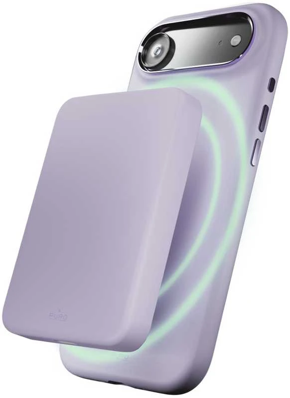 Puro Pure Icon Mag Pro Liquid Silicone dėklas skirtas Apple iPhone 17 Air, MagSafe Compatible, with Camera Protection and Aluminum Mygtukai – rožinės spalvos