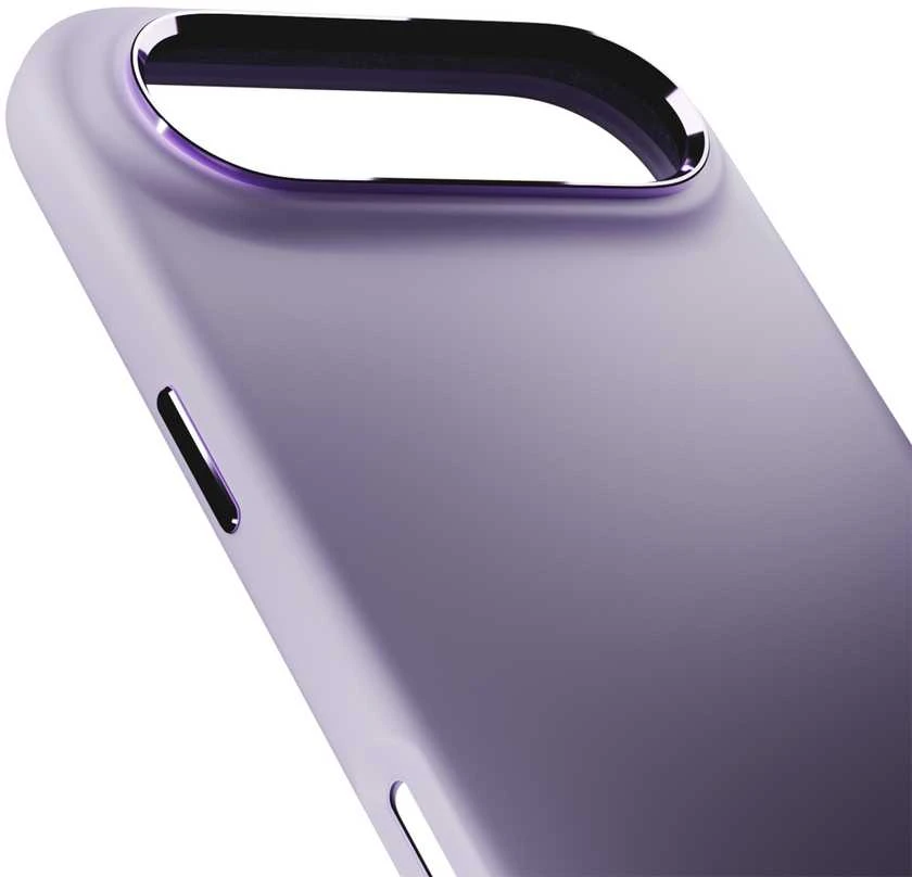 Puro Pure Icon Mag Pro Liquid Silicone dėklas skirtas Apple iPhone 17 Air, MagSafe Compatible, with Camera Protection and Aluminum Mygtukai – rožinės spalvos