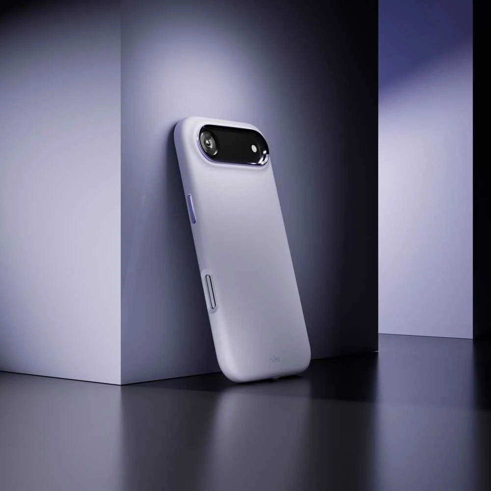 Puro Pure Icon Mag Pro Liquid Silicone dėklas skirtas Apple iPhone 17 Air, MagSafe Compatible, with Camera Protection and Aluminum Mygtukai – rožinės spalvos