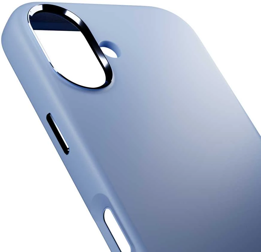 Puro Pure Icon Mag Pro Liquid Silicone dėklas skirtas Apple iPhone 17, MagSafe Compatible, with Camera Protection and Aluminum Mygtukai – Mėlyna