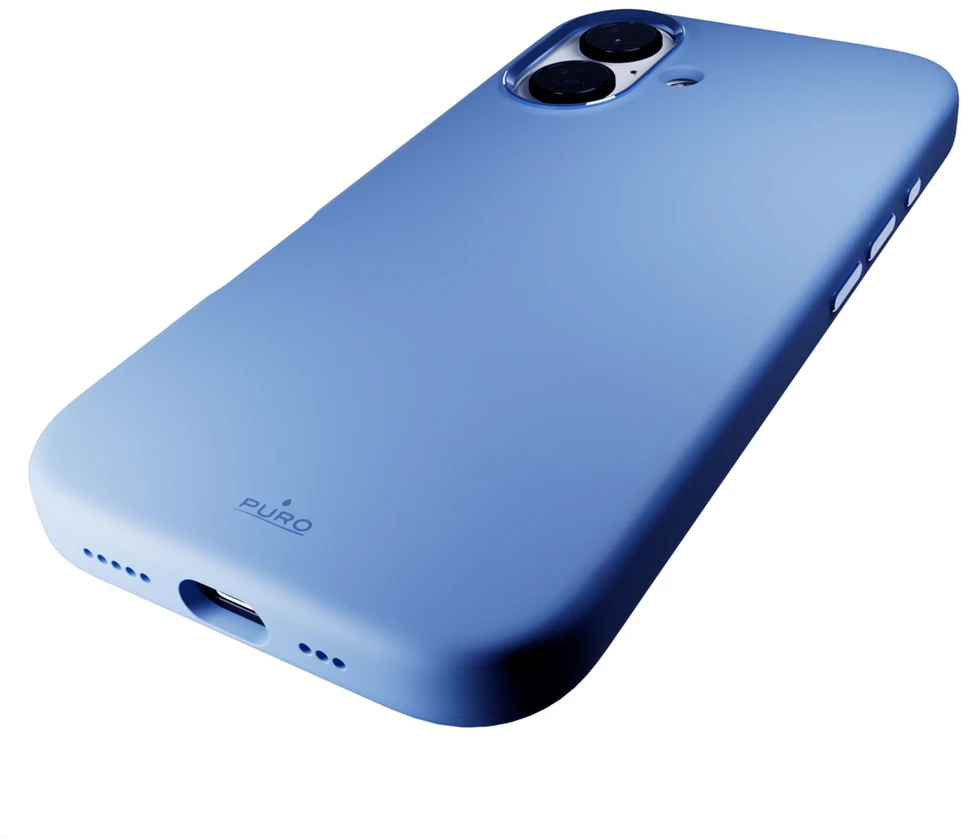 Silikoninis Puro Icon Mag Pro MagSafe Apple iPhone 16 - dėklas telefonui mėlynos spalvos