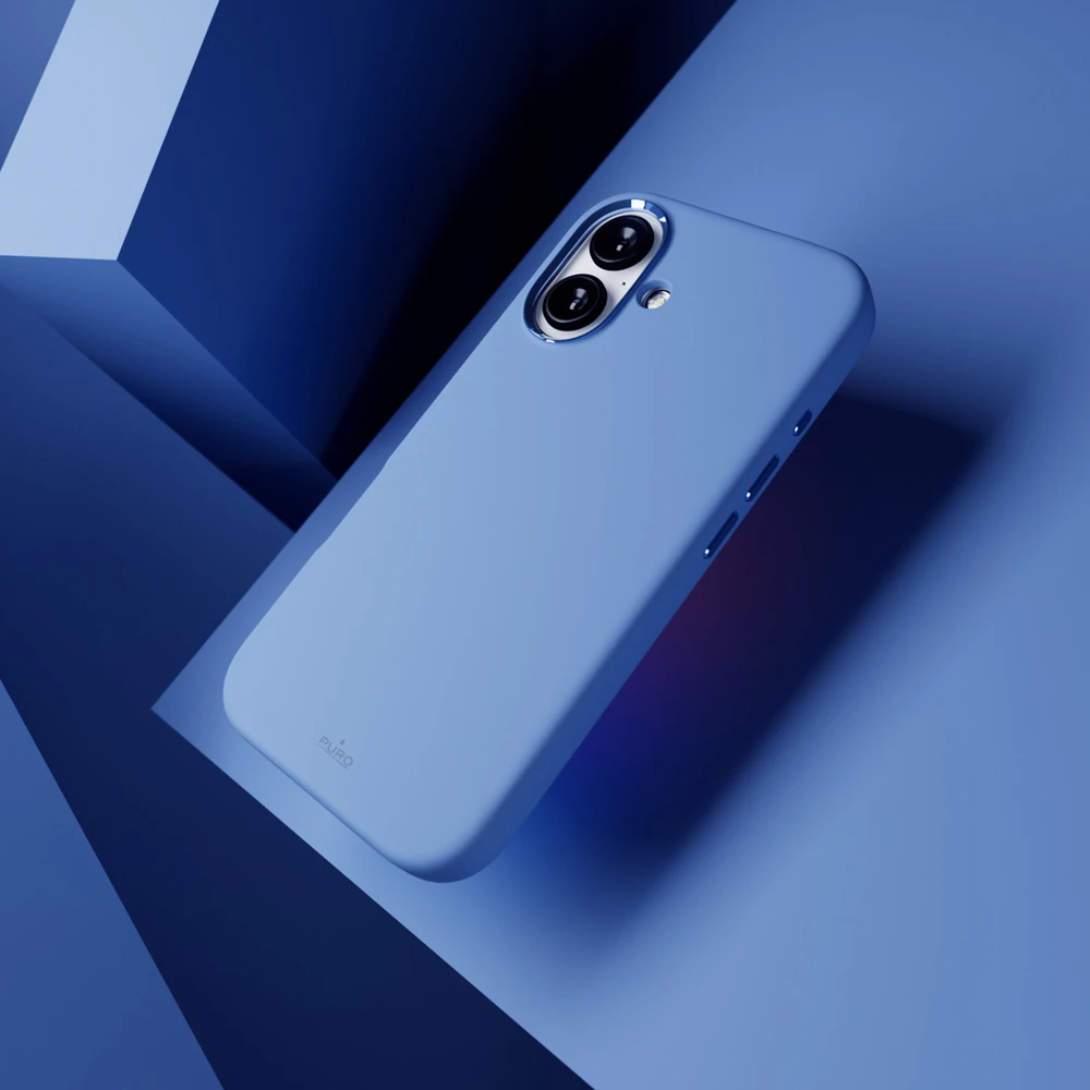 Silikoninis Puro Icon Mag Pro MagSafe Apple iPhone 16 - dėklas telefonui mėlynos spalvos