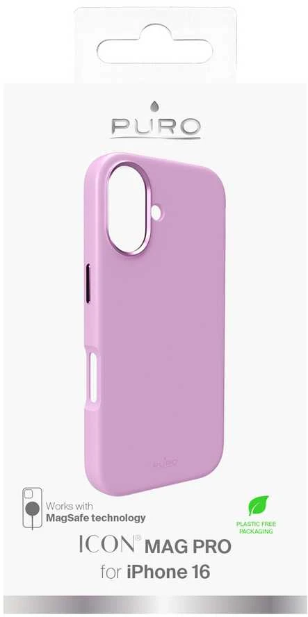 iPhone 16 silikoninis dėklas PURO, ICON MAG PRO, rožinis / PUIPC1661ICONMPROSE / 2512399
