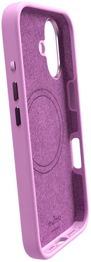 Silikoninis Puro Icon Mag Pro MagSafe Apple iPhone 16 Plus - dėklas telefonui rožinės spalvos