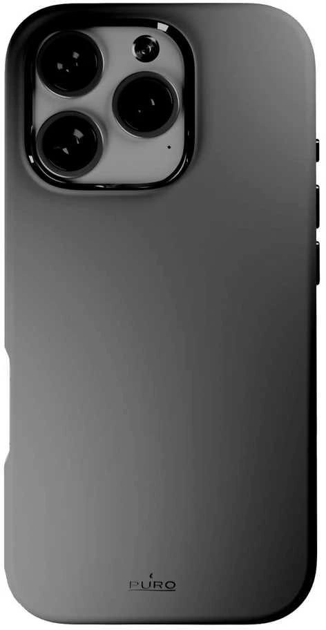 Silikoninis Puro Icon Mag Pro MagSafe Apple iPhone 16 Pro – dėklas telefonui pilkos spalvos