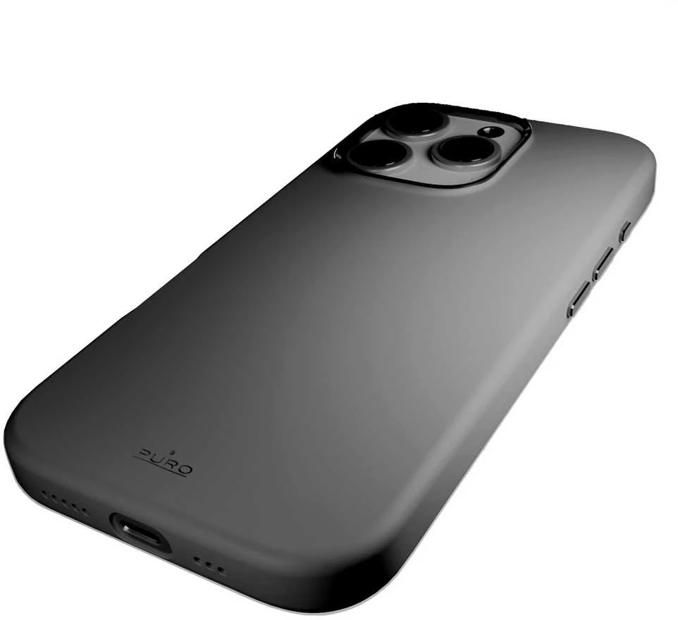 Silikoninis Puro Icon Mag Pro MagSafe Apple iPhone 16 Pro – dėklas telefonui pilkos spalvos