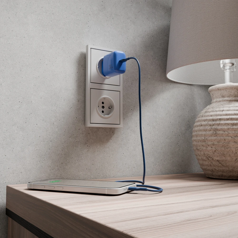 Puro ICON USB-C - USB-C Cable 1.5m - Mėlyna