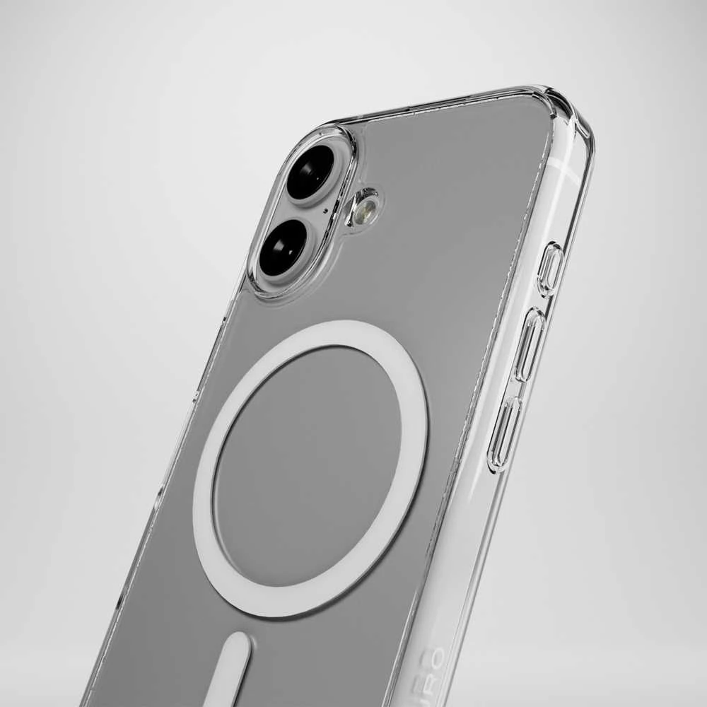 Puro Impact dėklas telefonui skaidrus D3O MagSafe Silikoninis Apple iPhone 16 – dėklas telefonui skaidrus