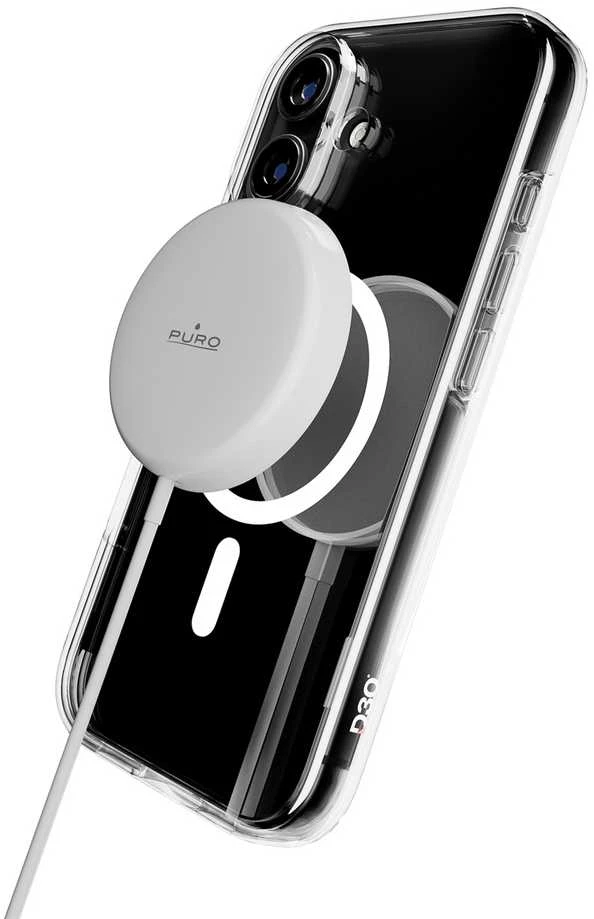 Puro Impact Clear D3O TPU+PC suderinamas su MagSafe dėklas skirtas Apple iPhone 17 – skaidrus