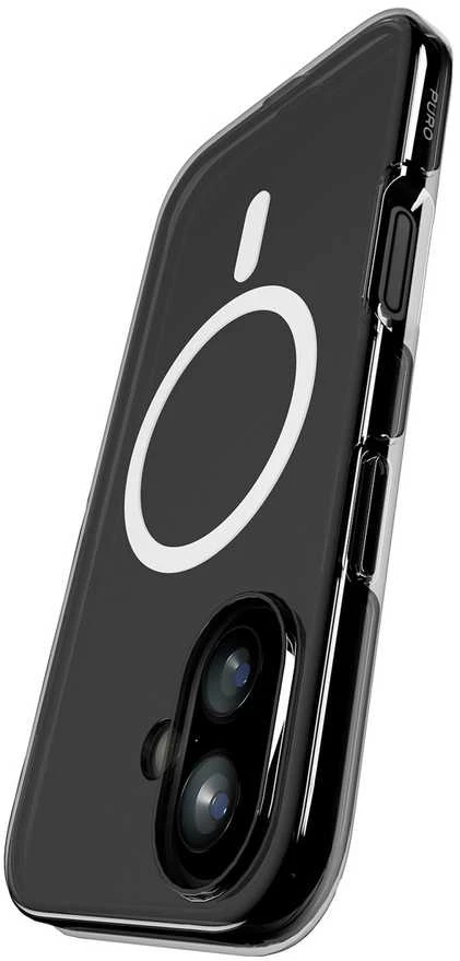 Puro Impact Clear D3O TPU+PC suderinamas su MagSafe dėklas skirtas Apple iPhone 17 – skaidrus