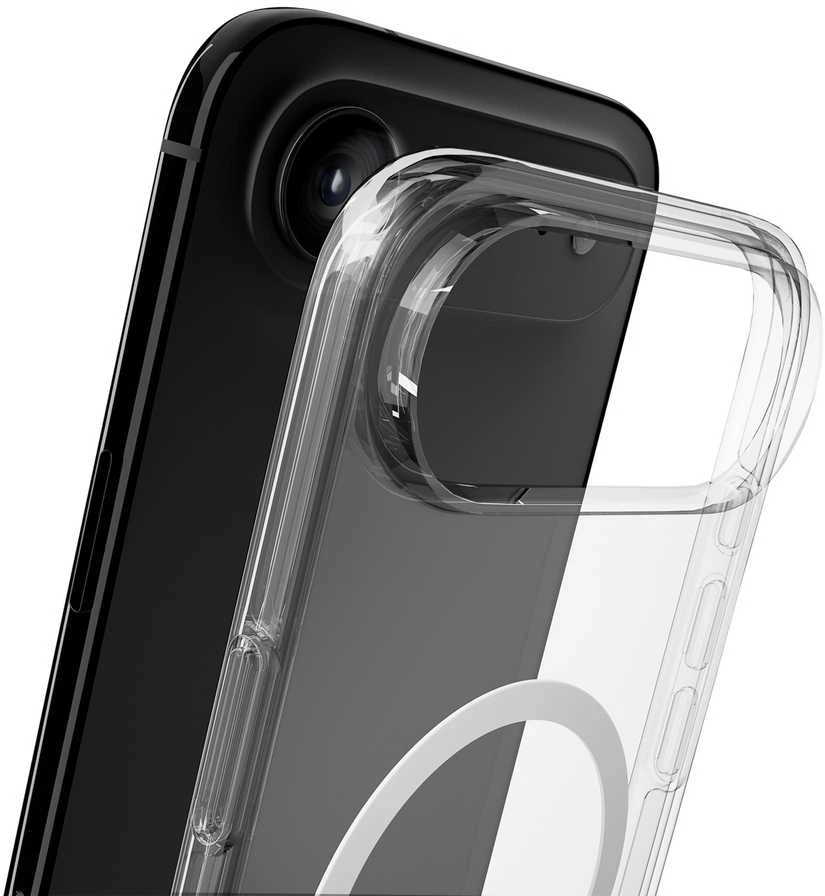Puro Impact Clear D3O TPU+PC suderinamas su MagSafe dėklas skirtas Apple iPhone 17 Air – skaidrus