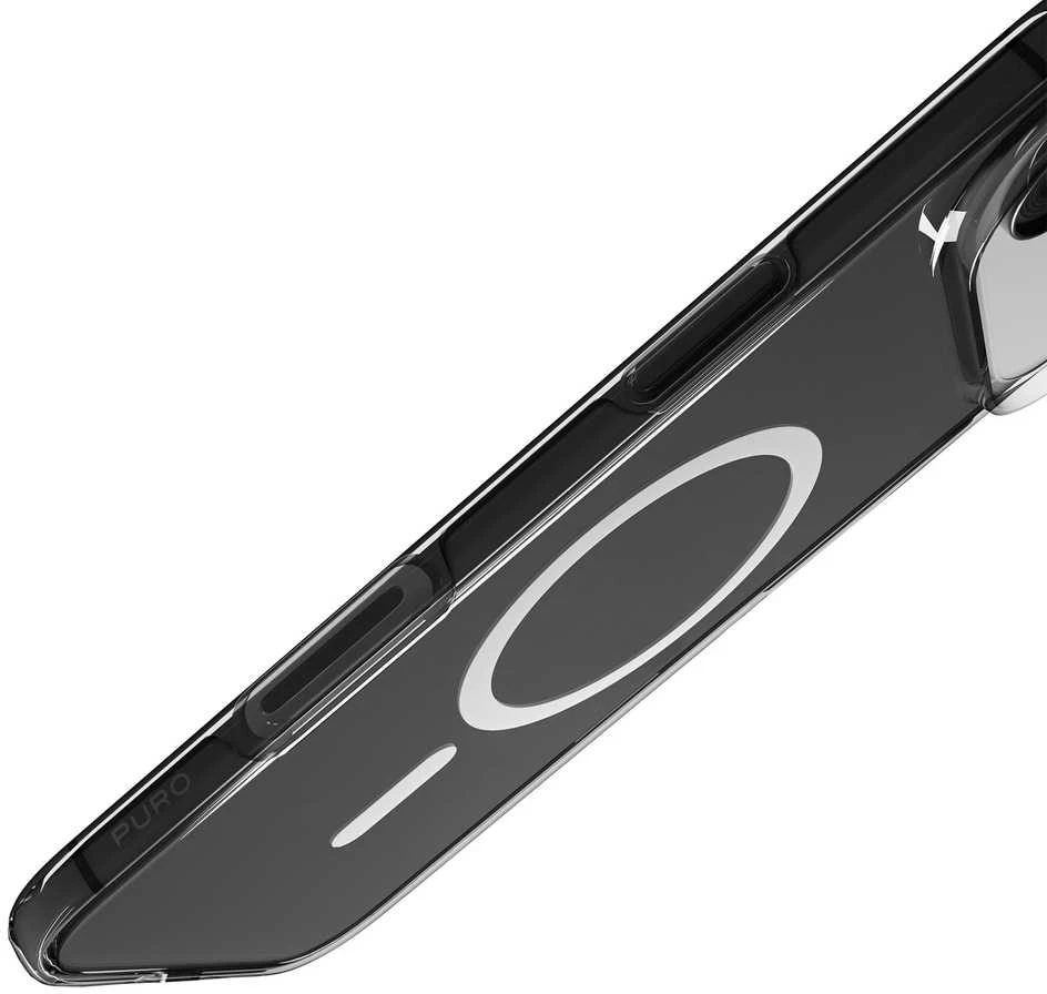 Puro Impact Clear D3O TPU+PC suderinamas su MagSafe dėklas skirtas Apple iPhone 17 Air – skaidrus