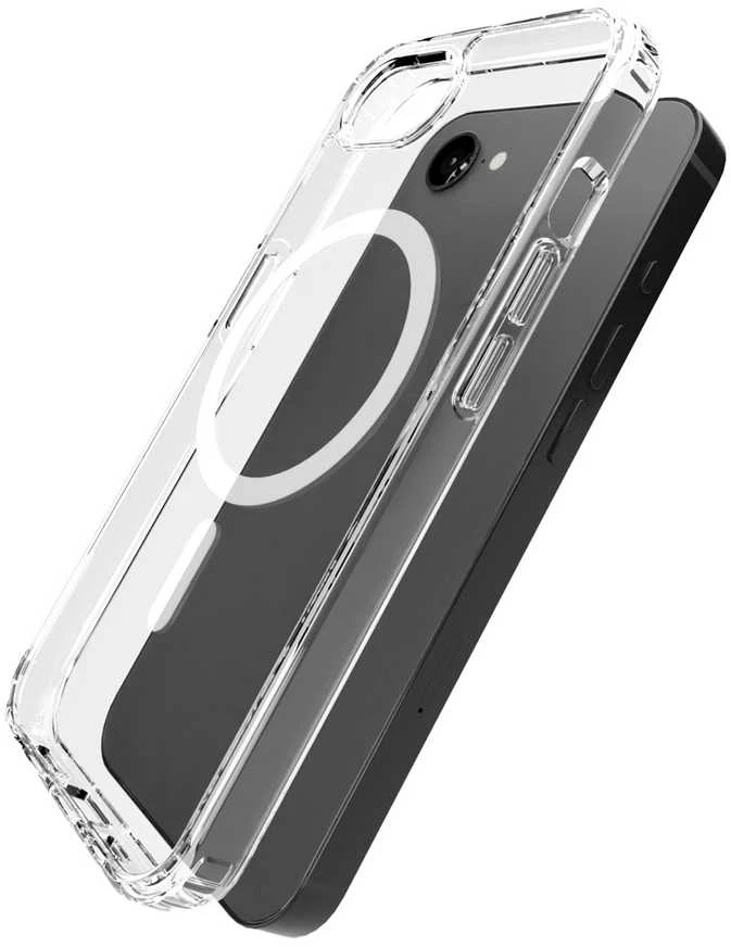 Puro Cover in TPU+PC „LITE MAG” with Magsafe Apple iPhone 16E, dėklas telefonui skaidrus