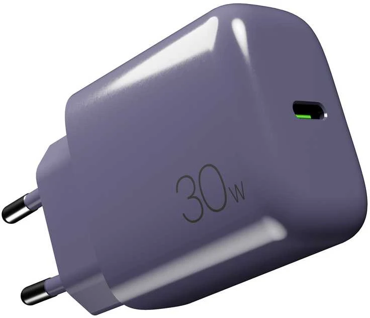 Puro Pro Lite 30W USB-C sieninis įkroviklis – pilkas