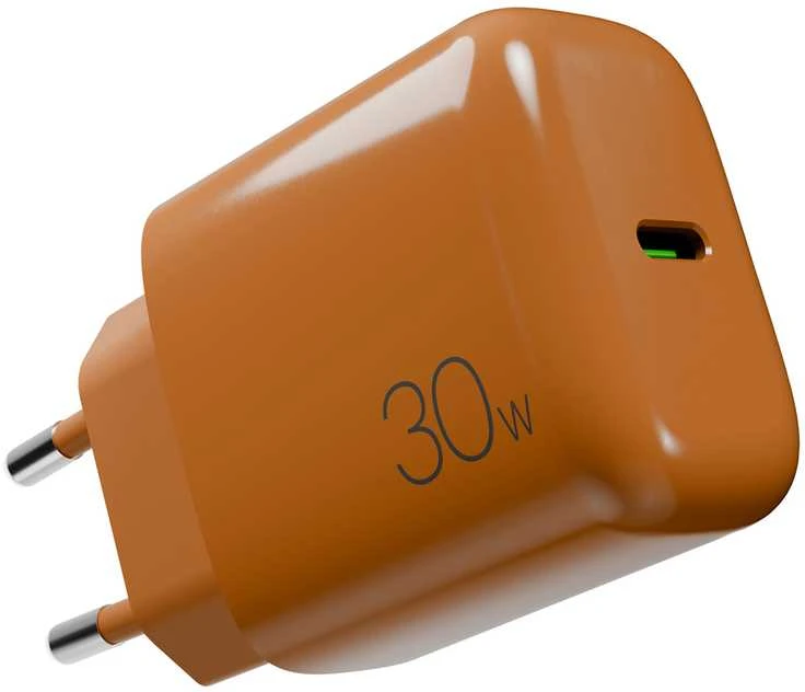 Puro Pro Lite 30W USB-C sieninis įkroviklis - Oranžinis