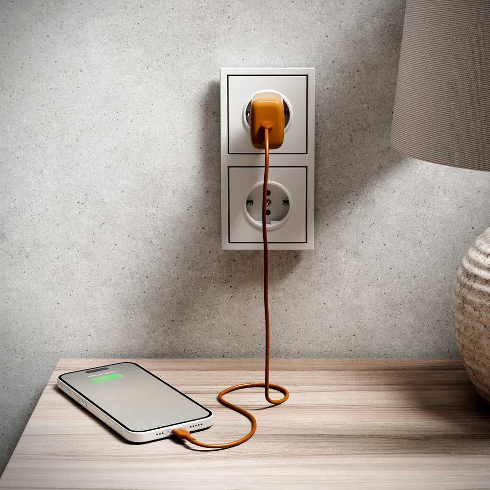 Puro Pro Lite 30W USB-C sieninis įkroviklis - Oranžinis