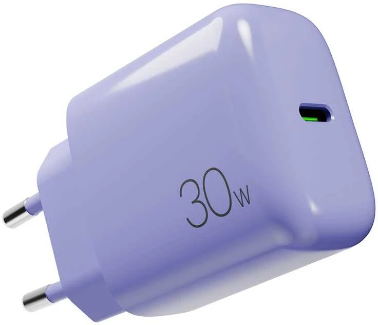 Puro Pro Lite 30W USB-C Wall Charger - Violetinė