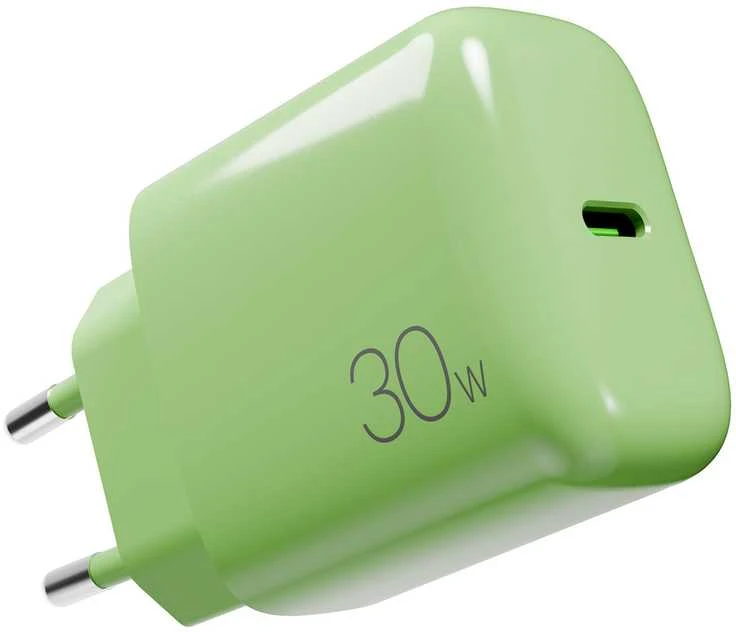 Puro Pro Lite 30W USB-C sieninis įkroviklis - Žalias