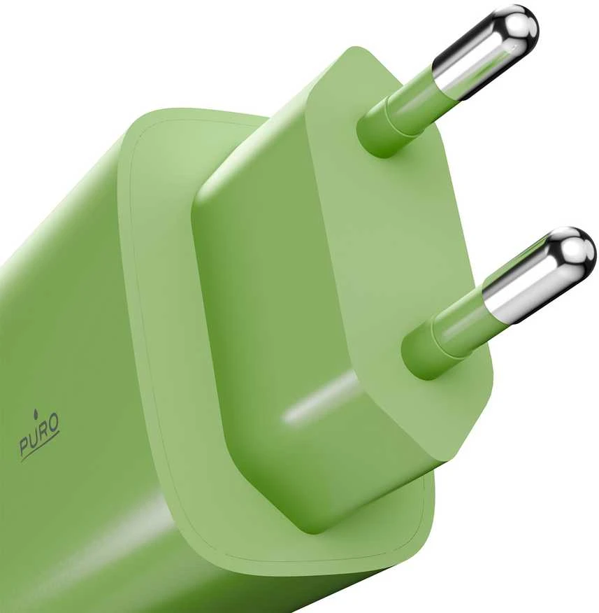 Puro Pro Lite 30W USB-C sieninis įkroviklis - Žalias