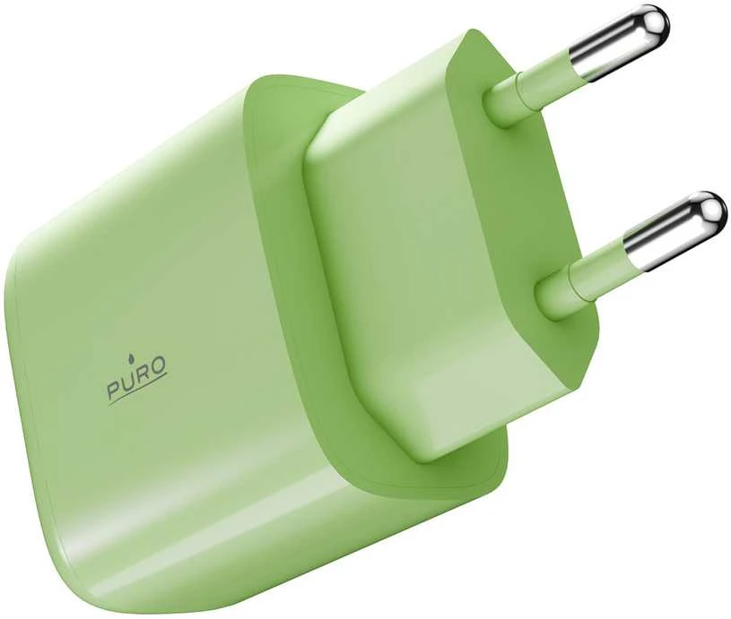 Puro Pro Lite 30W USB-C sieninis įkroviklis - Žalias