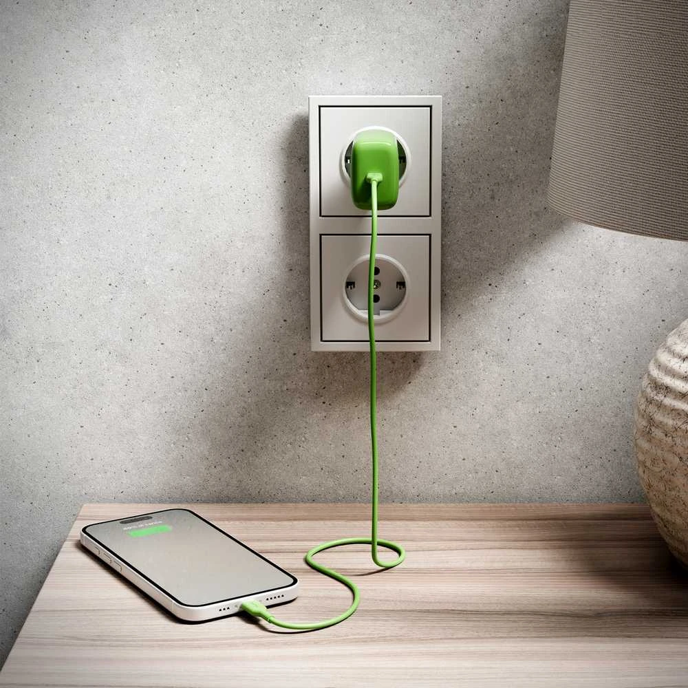 Puro Pro Lite 30W USB-C sieninis įkroviklis - Žalias