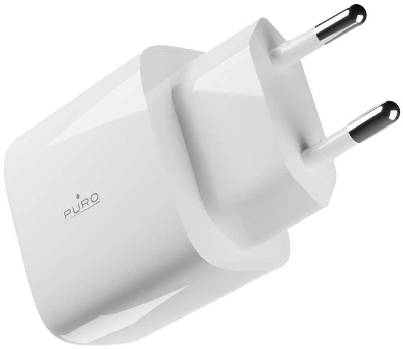 Puro PROLITE 30W USB-C laidinis įkroviklis – baltos spalvos
