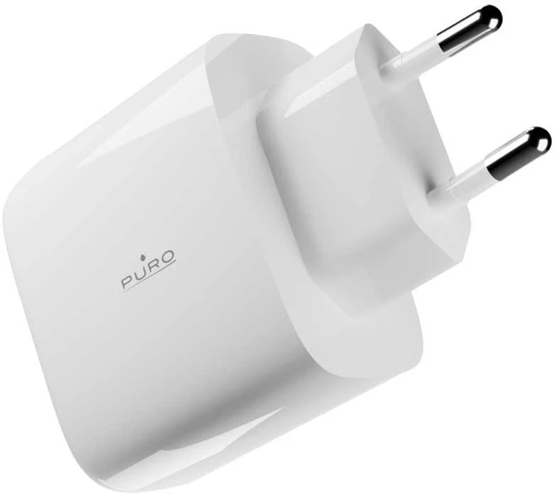 Puro PROLITE 45W USB-C laidinis įkroviklis – baltos spalvos