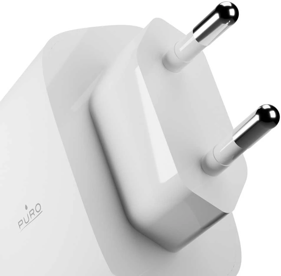 Puro PROLITE 45W USB-C laidinis įkroviklis – baltos spalvos