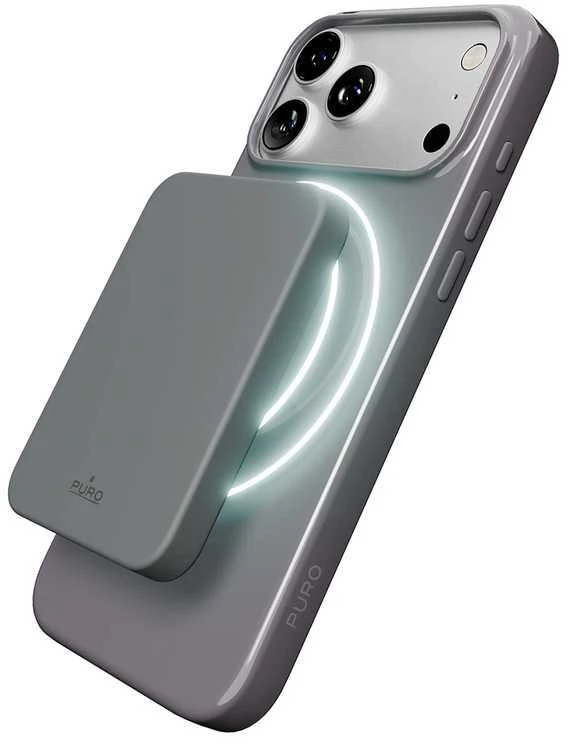 Puro Pulse Protective dėklas skirtas Apple iPhone 17 Pro Max Polycarbonate – pilkos spalvos