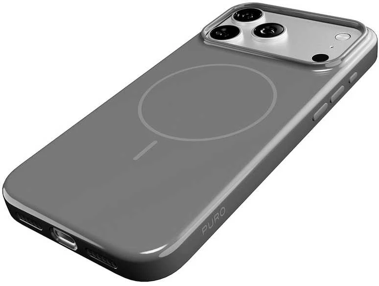 Puro Pulse Protective dėklas skirtas Apple iPhone 17 Pro Max Polycarbonate – pilkos spalvos