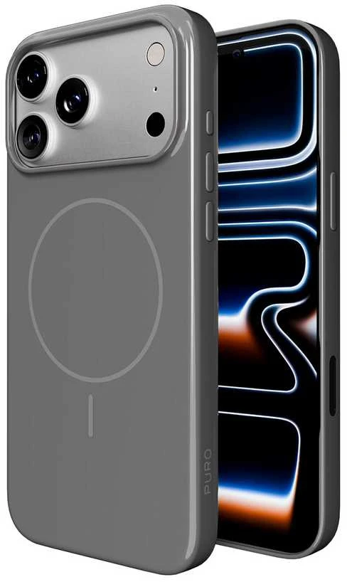 Puro Pulse Protective dėklas skirtas Apple iPhone 17 Pro Max Polycarbonate – pilkos spalvos