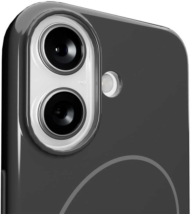 Puro „Pulse“ apsauginis polikarbonato dėklas „iPhone 17“ – juodas