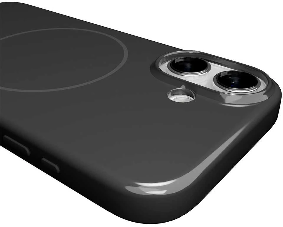 Puro „Pulse“ apsauginis polikarbonato dėklas „iPhone 17“ – juodas
