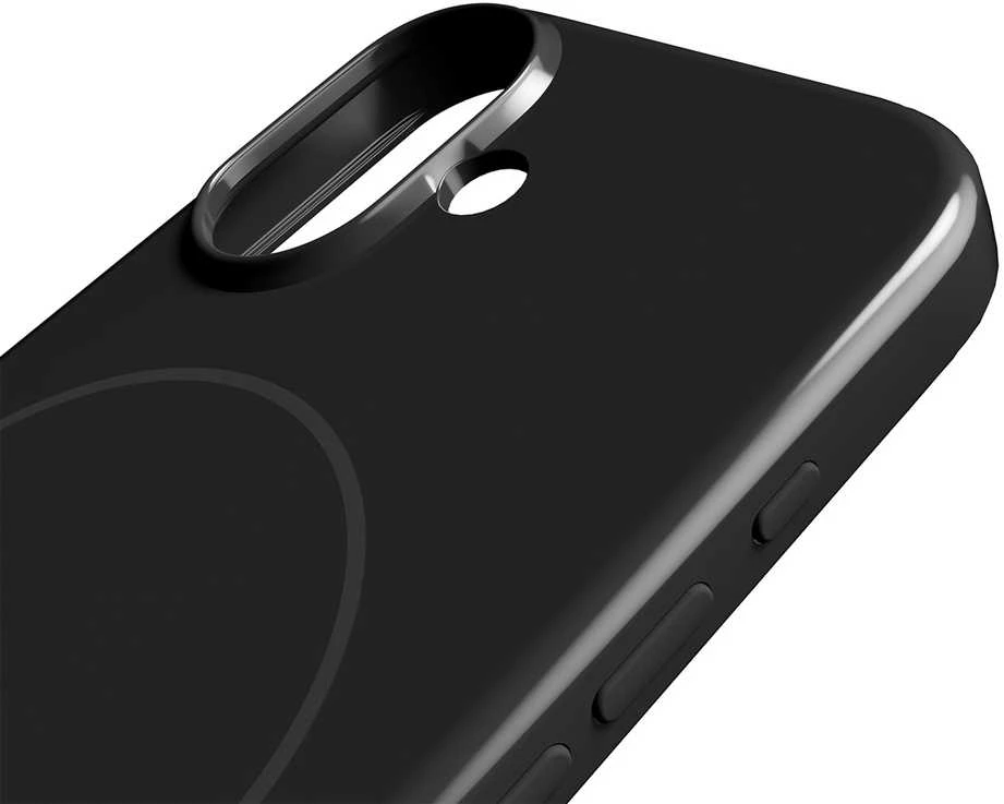Puro „Pulse“ apsauginis polikarbonato dėklas „iPhone 17“ – juodas