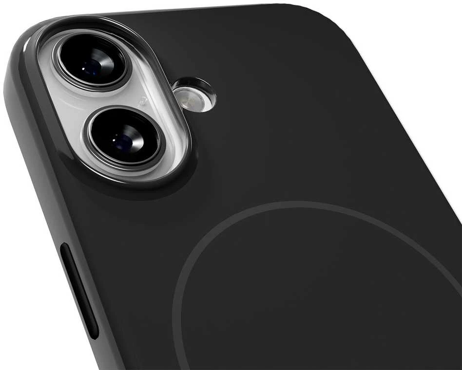 Puro „Pulse“ apsauginis polikarbonato dėklas „iPhone 17“ – juodas