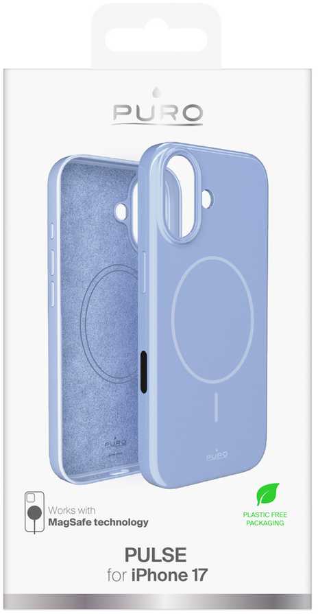Puro Pulse Apple iPhone 17 polycarbonate protective dėklas – mėlynos spalvos
