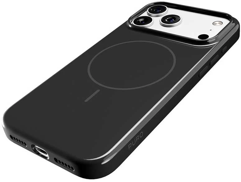 Puro Pulse Protective dėklas skirtas Apple iPhone 17 Pro Polycarbonate – juodos spalvos