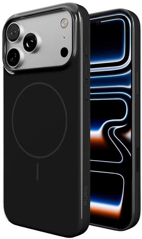 Puro Pulse Protective dėklas skirtas Apple iPhone 17 Pro Polycarbonate – juodos spalvos
