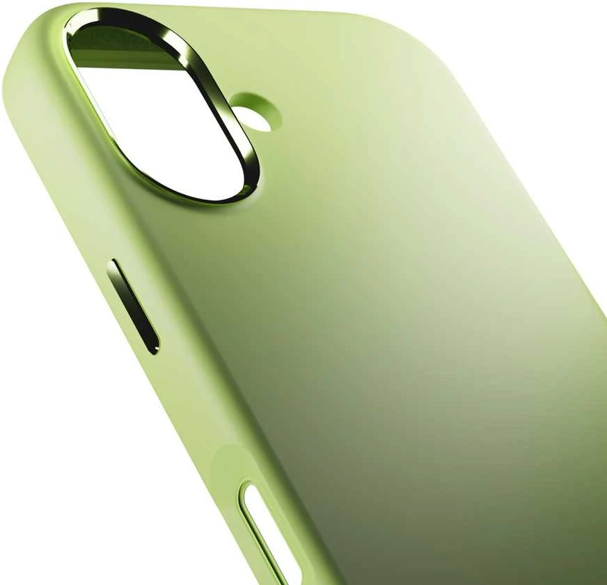 Puro Icon Mag Pro Liquid Silicone dėklas skirtas iPhone 17, MagSafe Compatible, with Camera Protection and Aluminum Mygtukai – Žalias