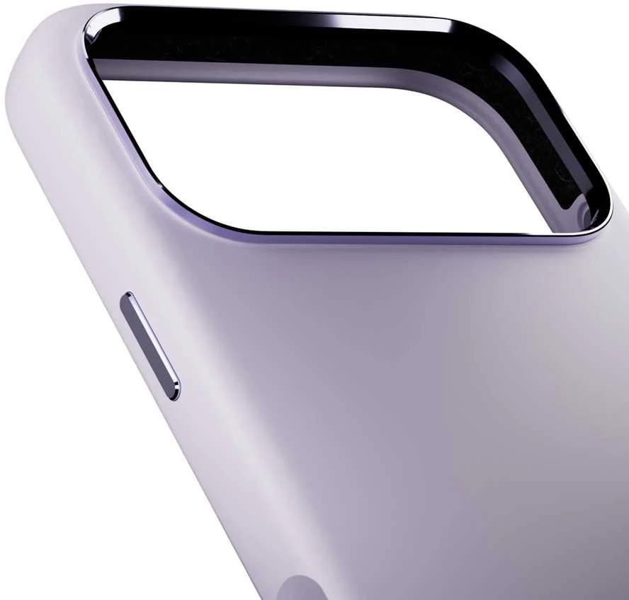 Puro Icon Mag Pro Liquid Silicone dėklas telefonui iPhone 17 Pro Max, MagSafe Compatible, with Camera Protection and Aluminum Mygtukai – Rožinė