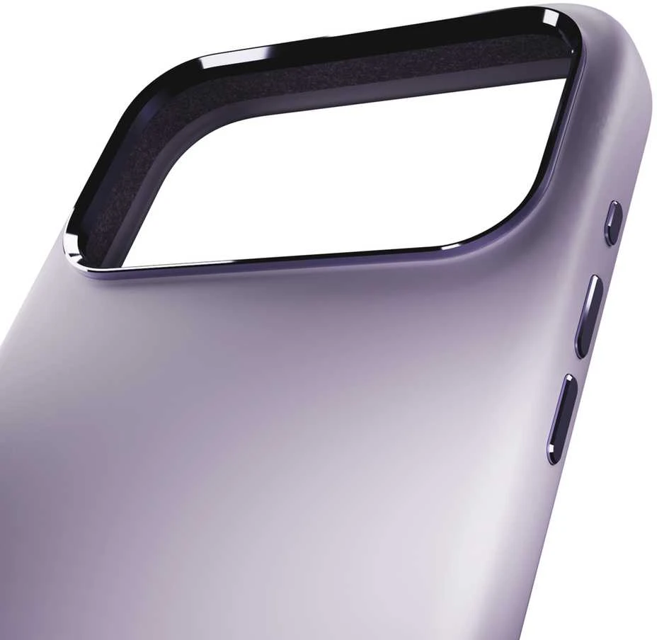 Puro Pure Icon Mag Pro Liquid Silicone dėklas skirtas Apple iPhone 17 Pro, suderinamas su MagSafe, su Camera Protection and Aluminum Mygtukai – rožinės spalvos