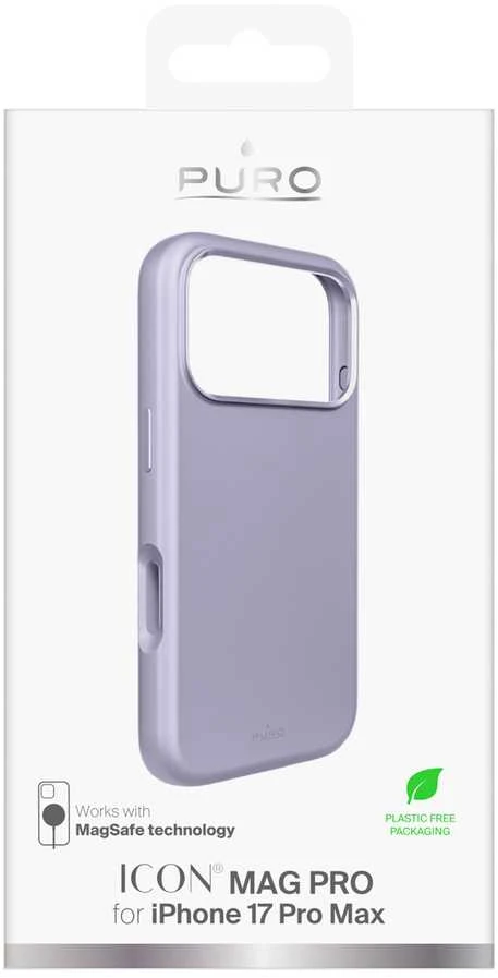 Puro Icon Mag Pro Liquid Silikoninis dėklas for iPhone 17 Pro Max, MagSafe Compatible, with Camera Protection and Aluminum Mygtukai - Rožinė