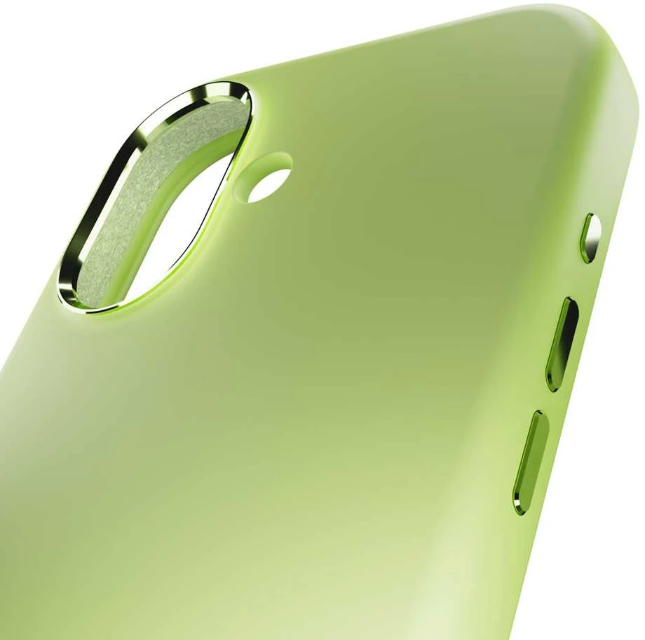 Puro Icon Mag Pro Liquid Silicone dėklas skirtas iPhone 17, MagSafe Compatible, with Camera Protection and Aluminum Mygtukai – Žalias