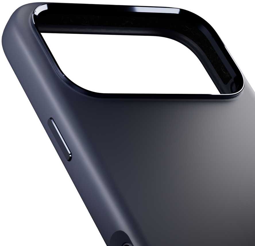 Puro Icon Mag Pro Liquid Silikoninis dėklas for iPhone 17 Pro Max, MagSafe Compatible, with Camera Protection and Aluminum Mygtukai - Dark Mėlyna